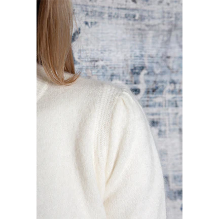 IVORY PEARL BUTTON CARDIGAN - Image 3